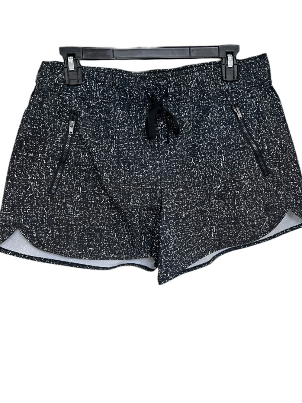 RBX Women’s Black Speckled Drawstring Active Shorts - M